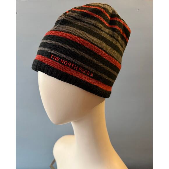 The NORTH FACE Fleece Lined Striped Beanie sz OS (Unisex) - Picture 2 of 6